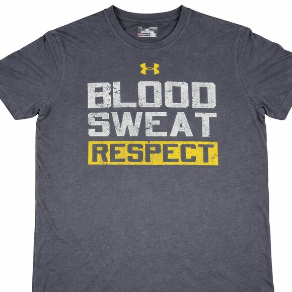 Under Armour Other - Under Armour Men's T-Shirt, Size M, "Blood Sweat Respect", EUC